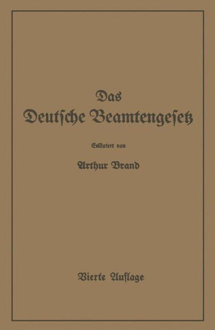 Das Deutsche Beamtengesetz (DBG)