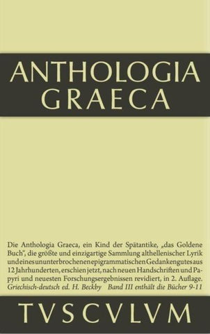 Anthologia Graeca / Buch IX-XI