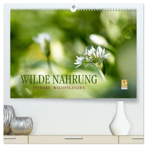 WILDE NAHRUNG (hochwertiger Premium Wandkalender 2026 DIN A2 quer), Kunstdruck in Hochglanz