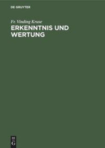 Erkenntnis und Wertung