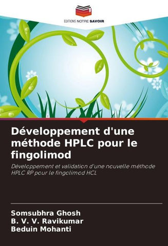 Développement d'une méthode HPLC pour le fingolimod