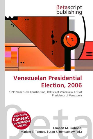 Venezuelan Presidential Election, 2006