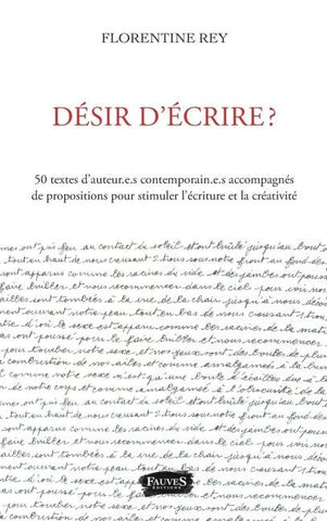 Désir d'écrire ?