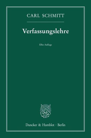 Verfassungslehre.