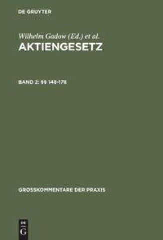 Aktiengesetz / §§ 148–178