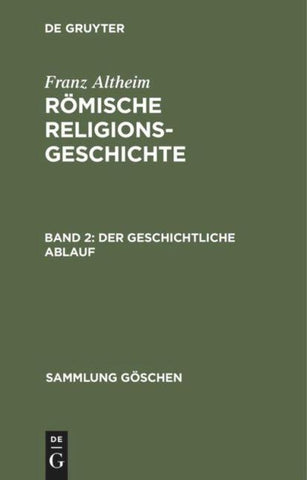 Der geschichtliche Ablauf