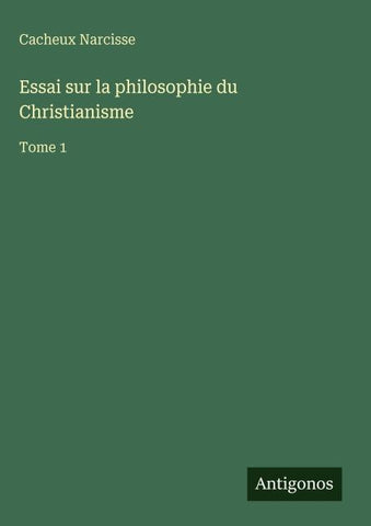 Essai sur la philosophie du Christianisme
