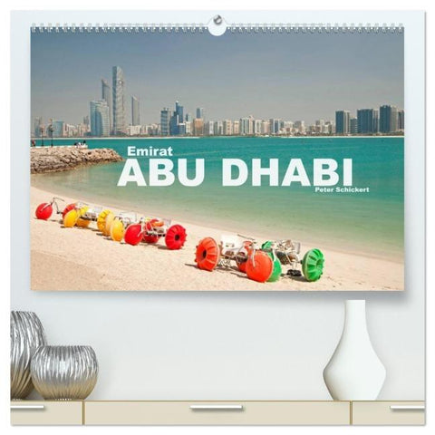 Emirat Abu Dhabi (hochwertiger Premium Wandkalender 2026 DIN A2 quer), Kunstdruck in Hochglanz