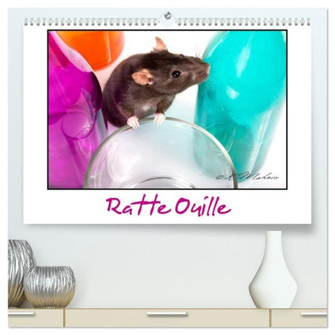 Ratte Ouille (Calendrier mural 2026 DIN A2 vertical) calendrier de bureau