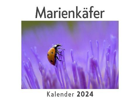 Marienkäfer (Wandkalender 2024, Kalender DIN A4 quer, Monatskalender im Querformat mit Kalendarium, Das perfekte Geschenk)