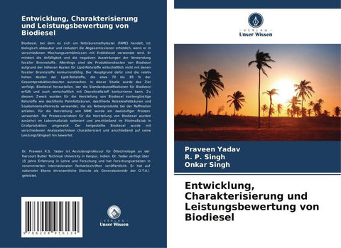 Entwicklung, Charakterisierung und Leistungsbewertung von Biodiesel