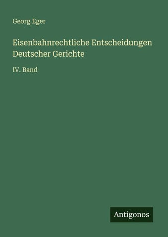 Eisenbahnrechtliche Entscheidungen Deutscher Gerichte