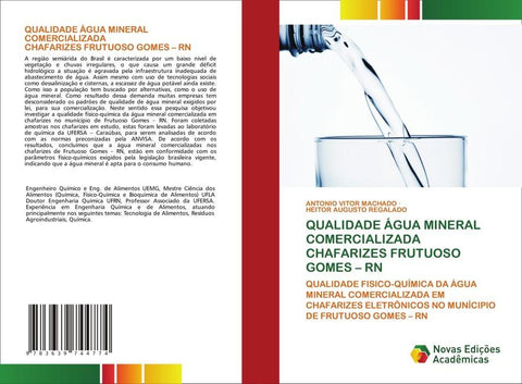 QUALIDADE ÁGUA MINERAL COMERCIALIZADA CHAFARIZES FRUTUOSO GOMES - RN