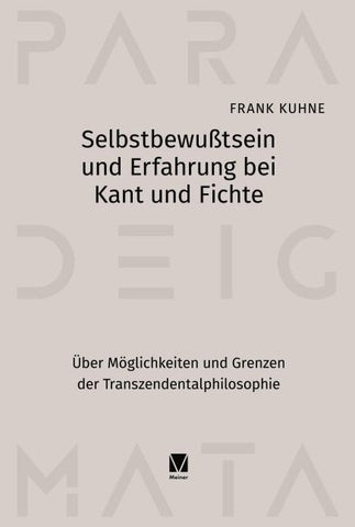Selbstbewußtsein und Erfahrung bei Kant und Fichte