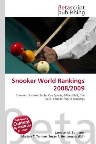 Snooker World Rankings 2008/2009