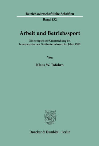 Arbeit und Betriebssport.