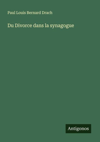 Du Divorce dans la synagogue