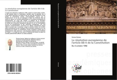 La résolution européenne de l'article 88-4 de la Constitution