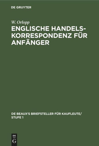 Englische Handelskorrespondenz für Anfänger