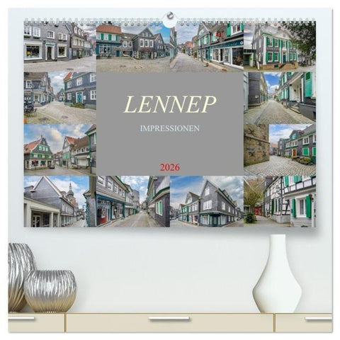Lennep Impressionen (hochwertiger Premium Wandkalender 2026 DIN A2 quer), Kunstdruck in Hochglanz