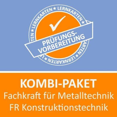 Kombi-Paket Fachkraft für Metalltechnik FR Konstruktionstechnik - Basis + Wiso Lernkarten