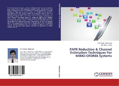 PAPR Reduction & Channel Estimation Techniques For MIMO-OFDMA Systems