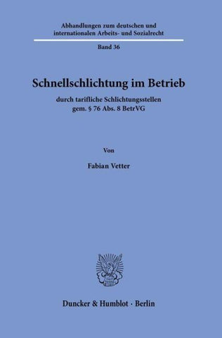 Schnellschlichtung im Betrieb