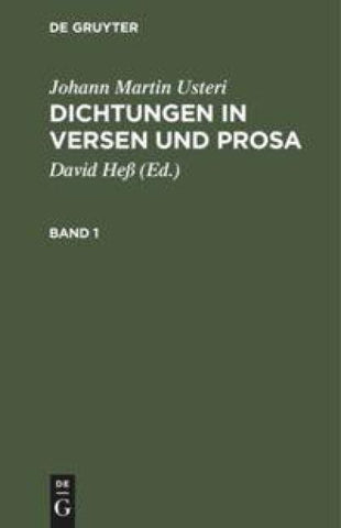Dichtungen in Versen und Prosa. Band 1