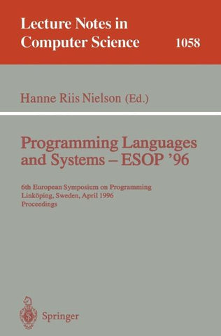 Programming Languages and Systems - ESOP '96
