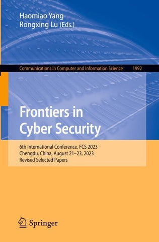 Frontiers in Cyber Security