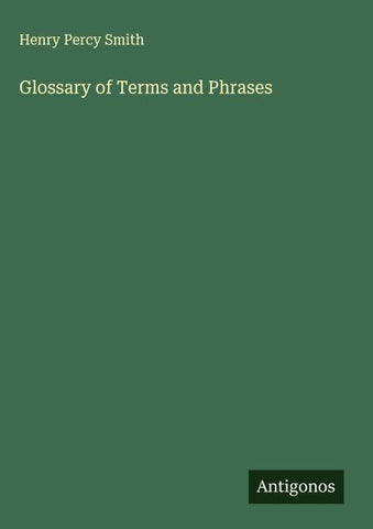 Glossary of Terms and Phrases
