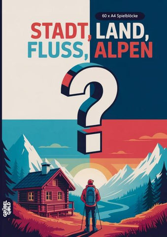 Stadt, Land, Fluss, Alpen