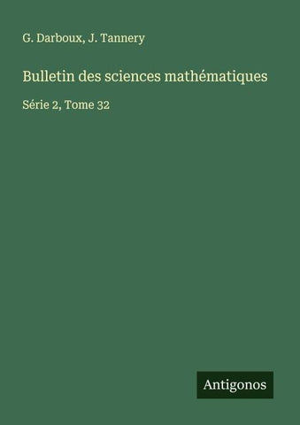 Bulletin des sciences mathématiques