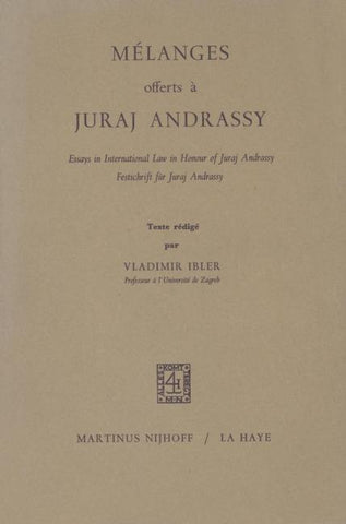Mélanges Offerts à Juraj Andrassy