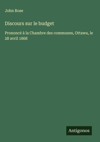 Discours sur le budget