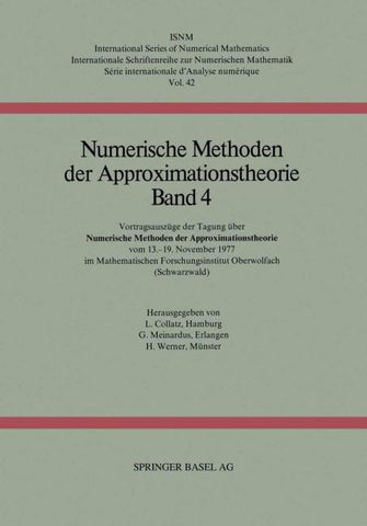 Numerische Methoden der Approximationstheorie