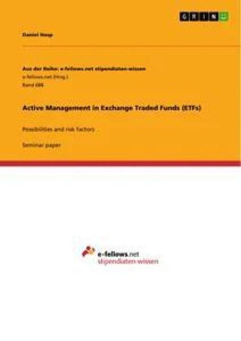 Active Management in Exchange Traded Funds (ETFs)