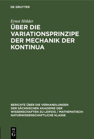 Über die Variationsprinzipe der Mechanik der Kontinua