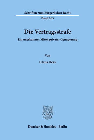 Die Vertragsstrafe.