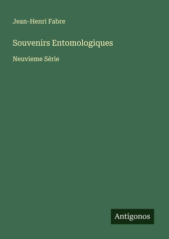 Souvenirs Entomologiques