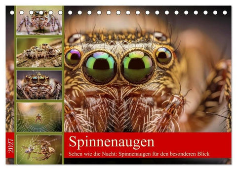 Spinnenaugen (Tischkalender 2027 DIN A5 quer), CALVENDO Monatskalender