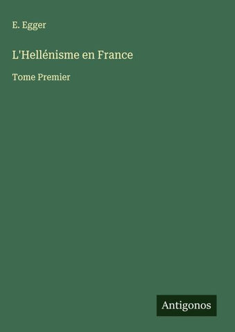 L'Hellénisme en France