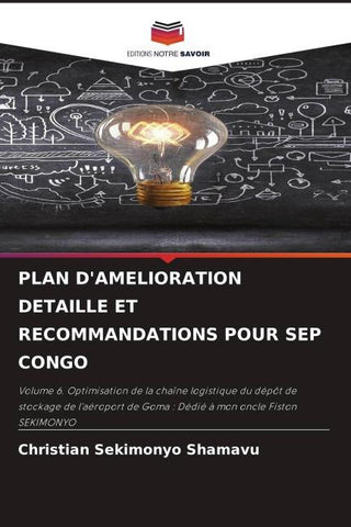 PLAN D'AMELIORATION DETAILLE ET RECOMMANDATIONS POUR SEP CONGO