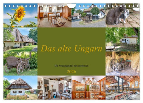 Das alte Ungarn (Wandkalender 2026 DIN A4 quer), CALVENDO Monatskalender