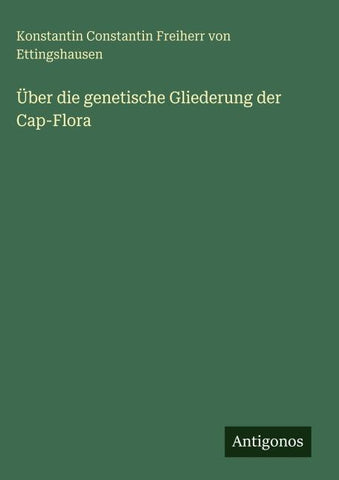 Über die genetische Gliederung der Cap-Flora