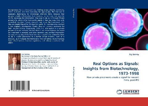 Real Options as Signals: Insights from Biotechnology, 1973-1998