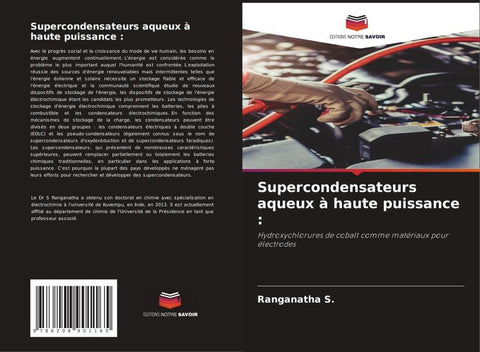 Supercondensateurs aqueux à haute puissance :