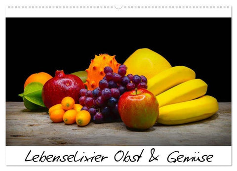Lebenselixier Obst und Gemüse (Wandkalender 2026 DIN A2 quer), CALVENDO Monatskalender