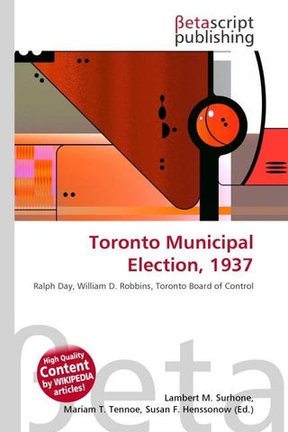 Toronto Municipal Election, 1937