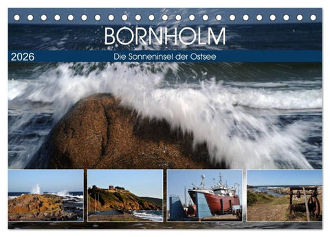 Bornholm - Sonneninsel der Ostsee (Tischkalender 2026 DIN A5 quer), CALVENDO Monatskalender